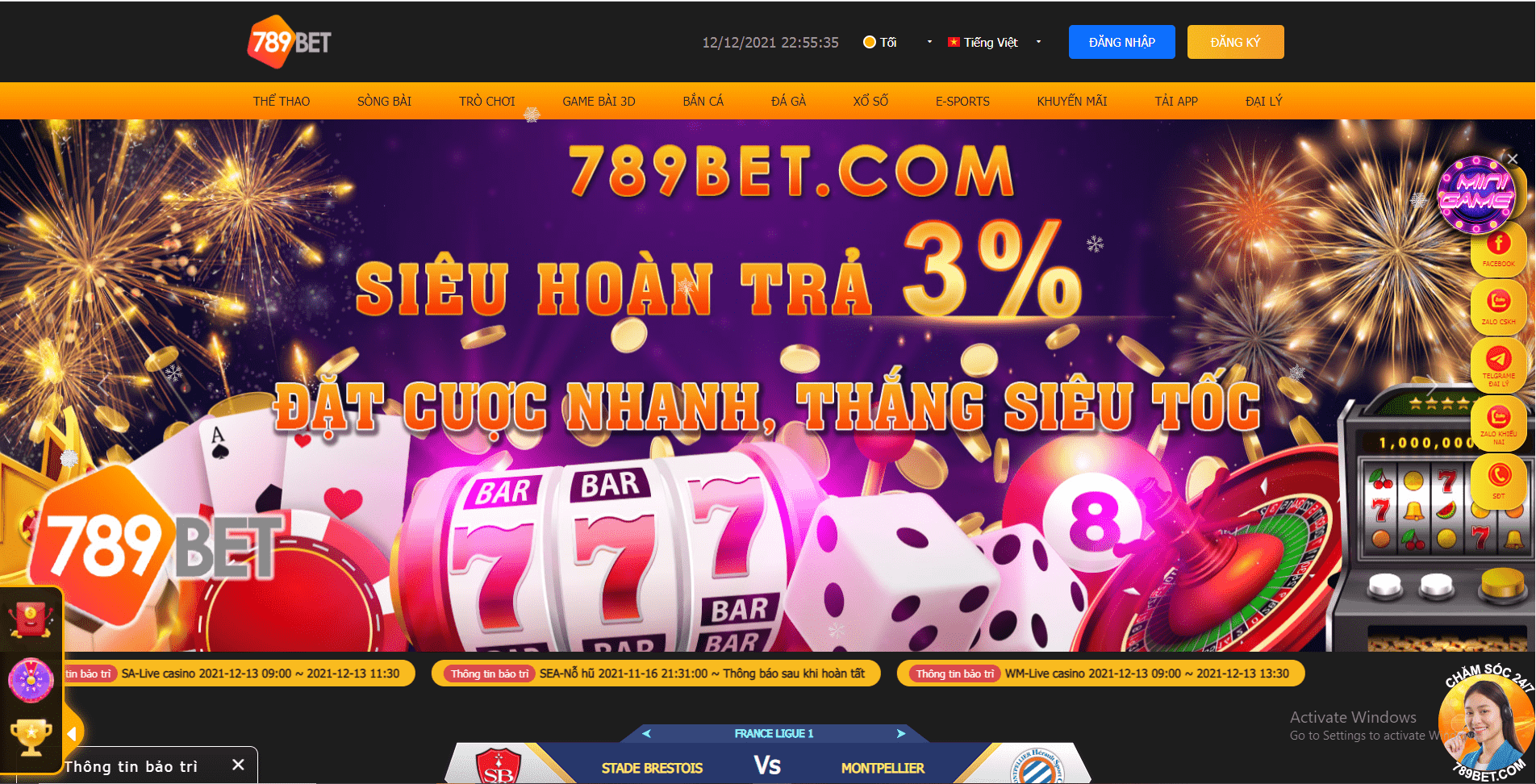 TRANG CHỦ ĐĂNG NHẬP NHÀ CÁI 789BET CASINO