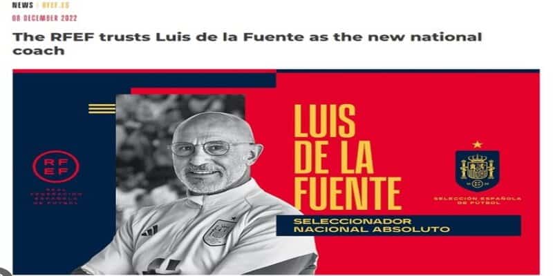 HLV mới của Tây Ban Nha sau World Cup 2022 là ai? 3 02/04/2026 Luis de la Fuente - HLV mới của bóng đá Tây Ban Nha
