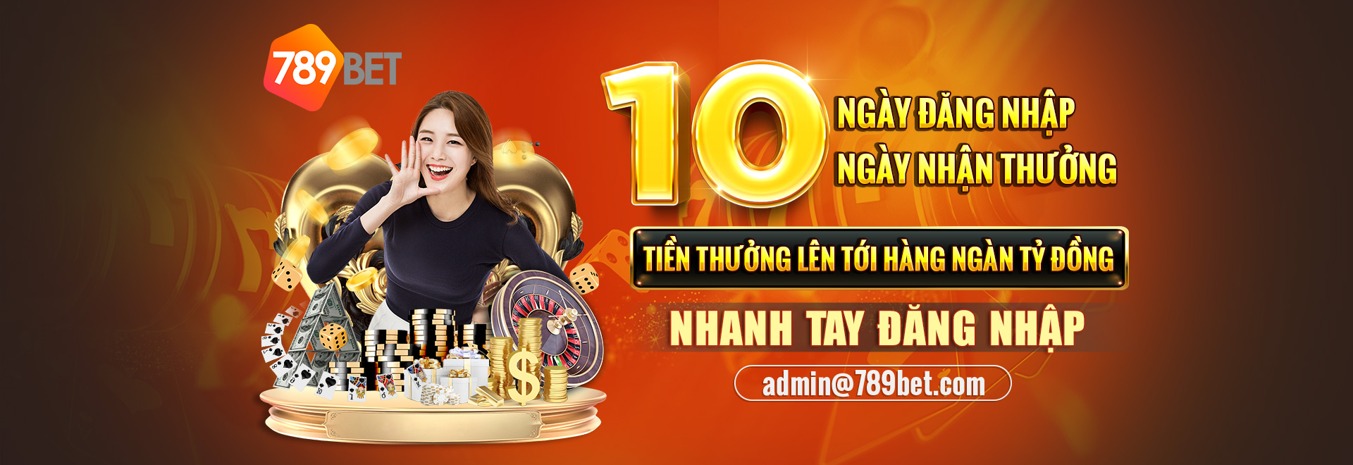 Đăng nhập 789bet nhận khuyến mãi khung trong 10 ngày