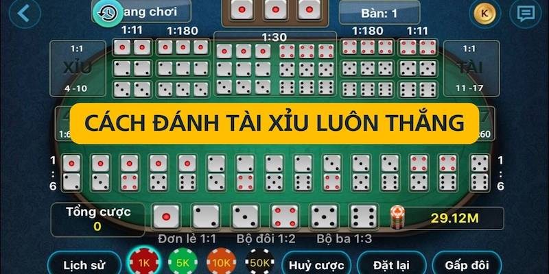 Mẹo chơi tài xỉu 789BET hiệu quả theo cầu bệt